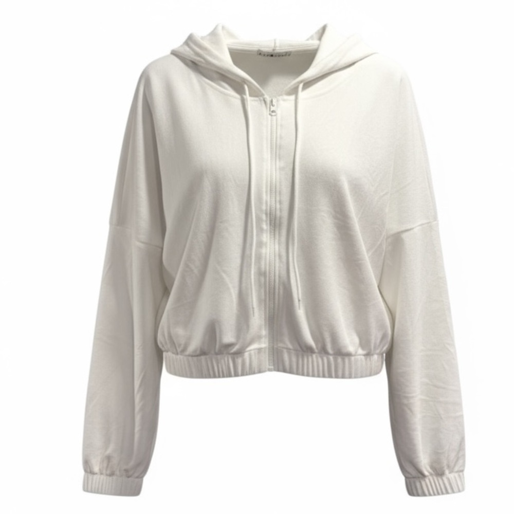 NWT! Eye Candy Ultra Soft Cropped Zip-Up Hoodie